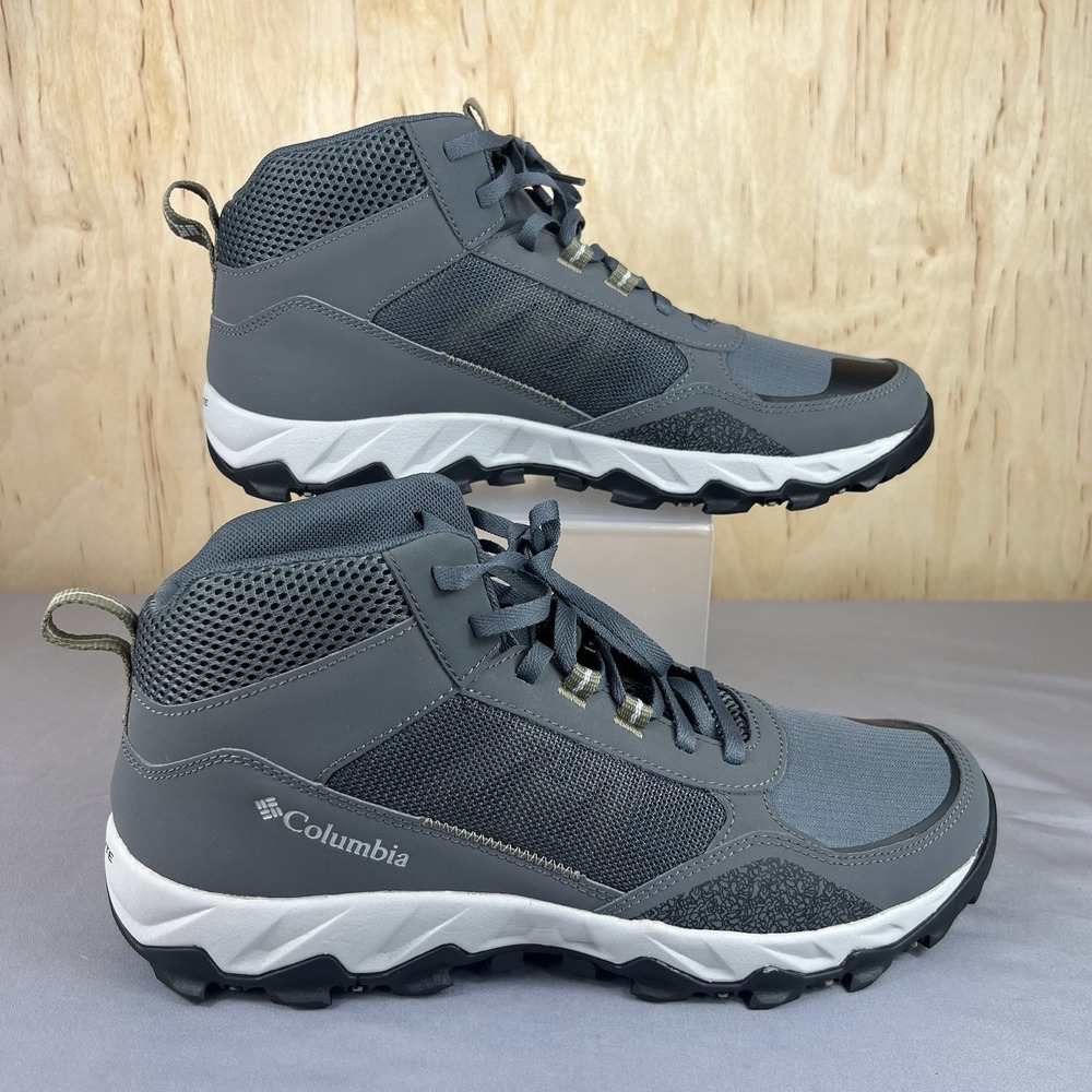 Columbia Flow Centre Mens Size 12 Graphite Gray Hiking Trail Boots Shoes